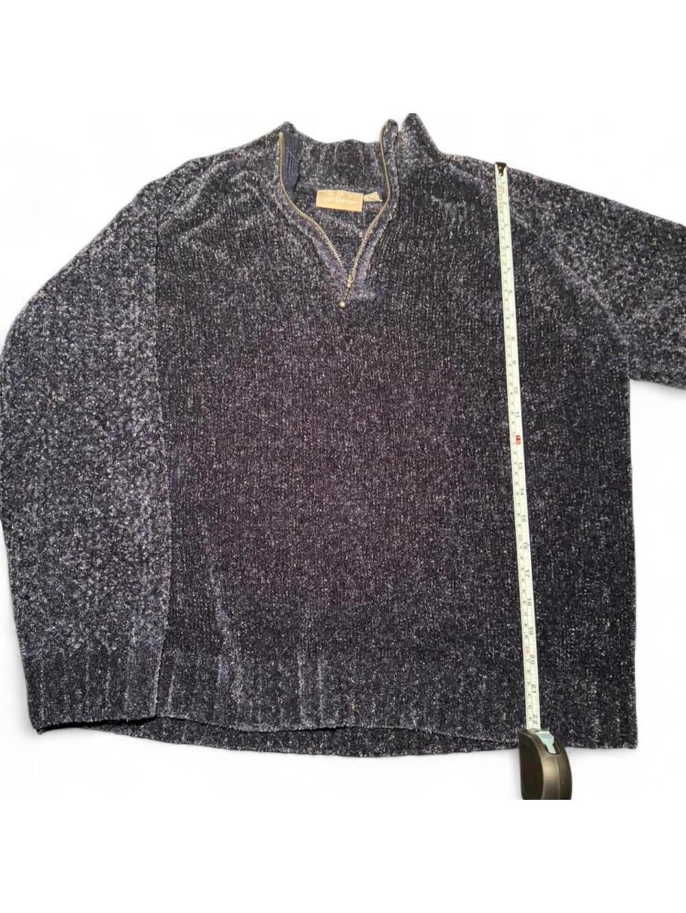 Croft & Barrow Women's Navy and Blue Jumper